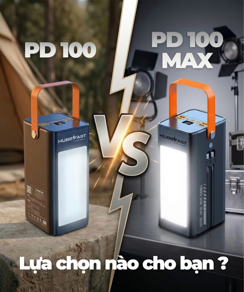 So sánh HubbFast PD100 Max (100k) vs PD100 (80k): Đâu là "Chân ái" năng lượng của bạn? 1 B7 so sanh hubbfast pd100 max va pd100 80000mah 1.jpg 1 1