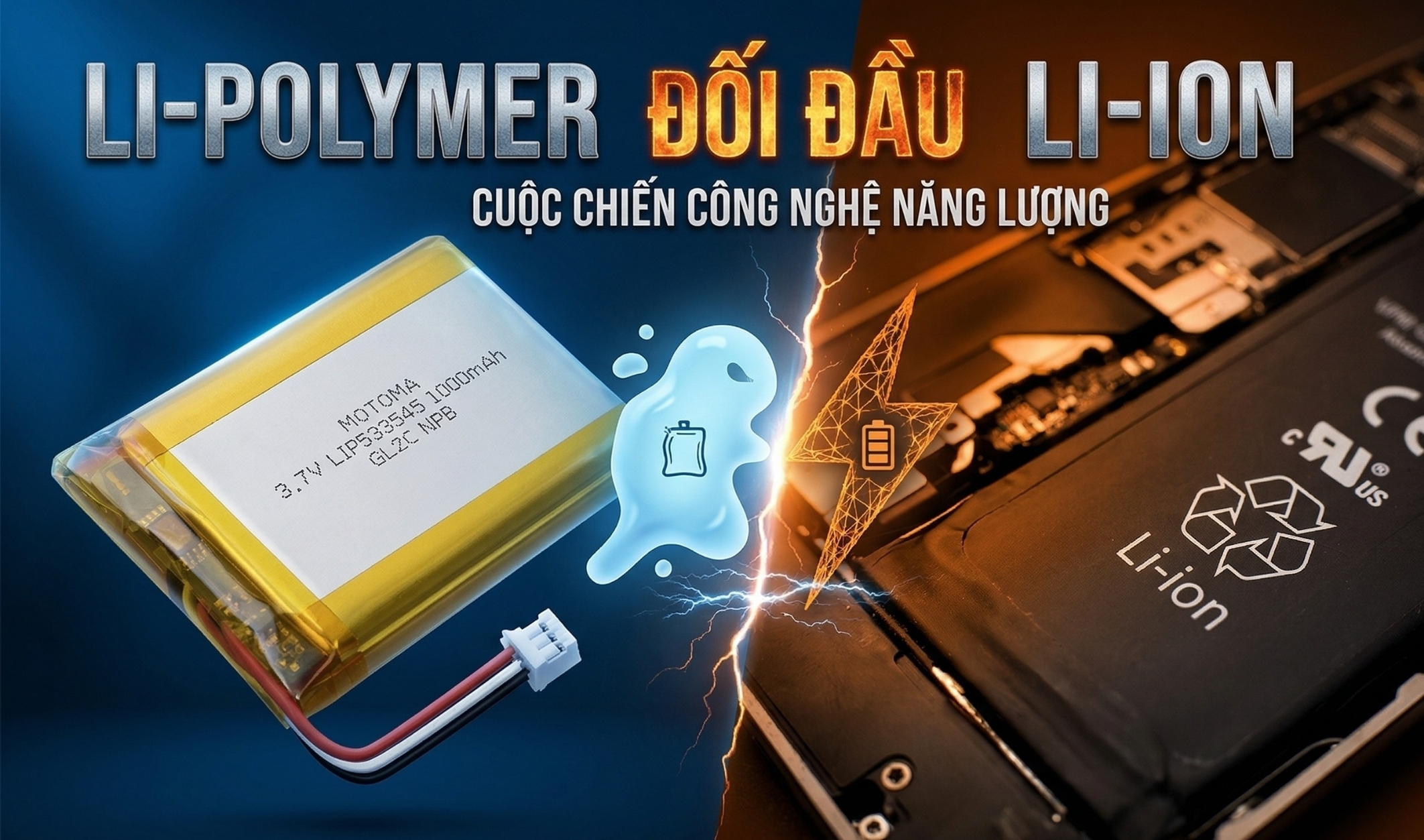 Lõi pin Li-Polymer A+ trên HubbFast: Bí quyết tạo nên độ bền 18 tháng 3 So sánh sự khác biệt giữa pin Li-ion cũ và pin Li-Polymer mới.