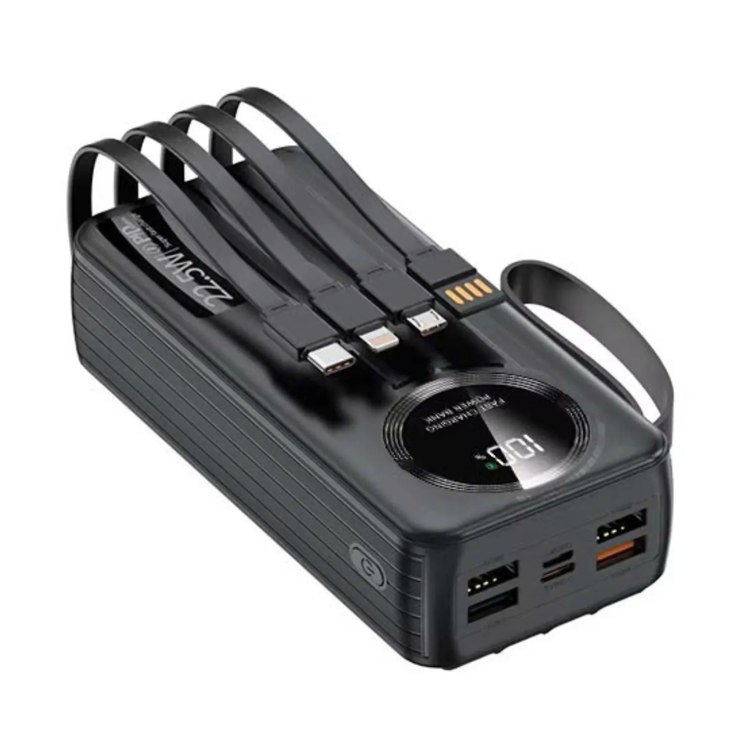 HUBBFAST ECO30 - 30000mAh 12 Pin sạc dự phòng HubbFast ECO 30 30000mAh sạc nhanh 22.5W tích hợp 4 cáp sạc thông minh