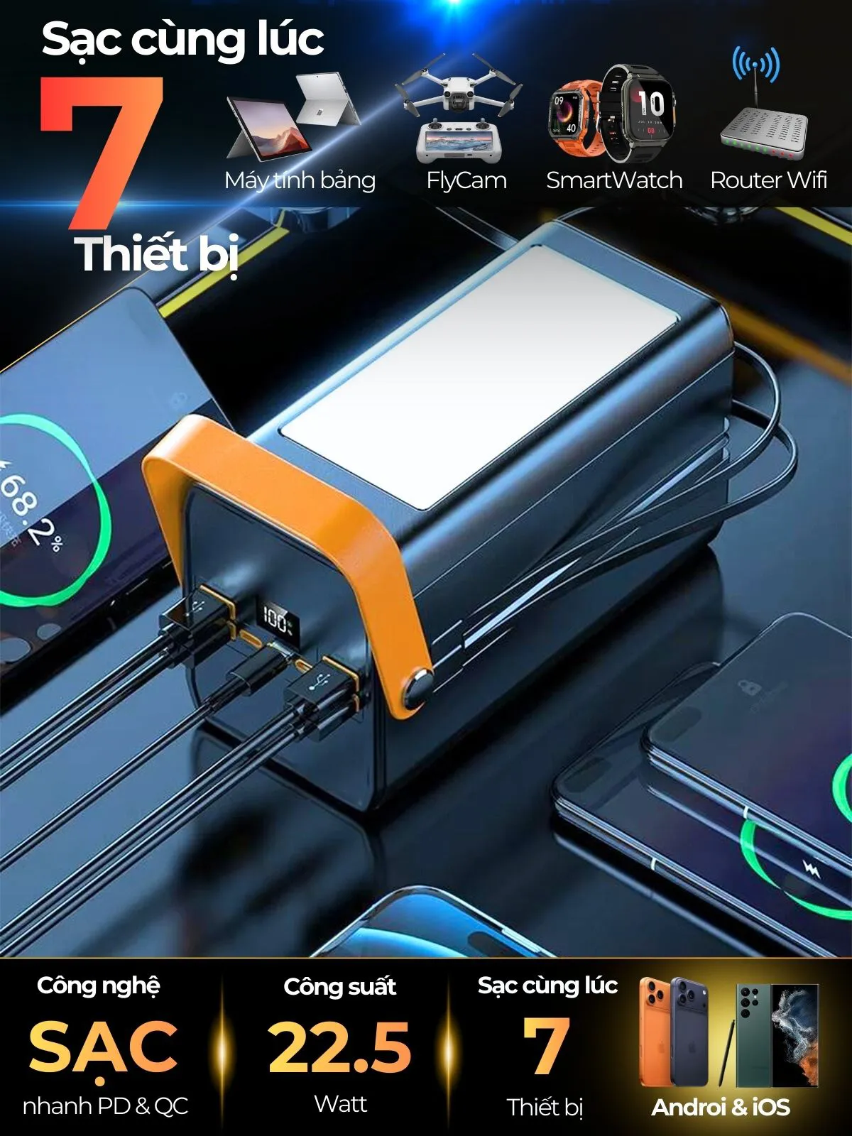 HUBBFAST PD100 Max – 100000mAh 4 2 truyen tai usp chinh b5068ae1 ca69 47ce 87a6 bbc3978ed297