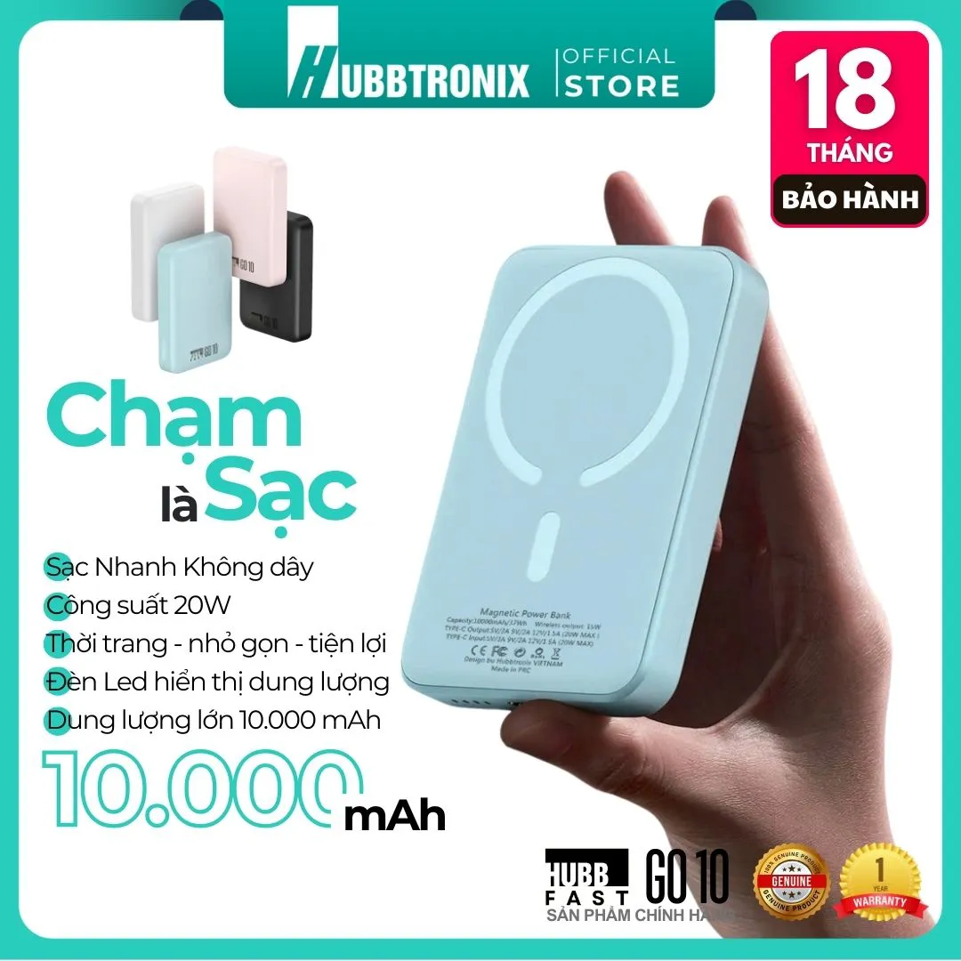 HUBBFAST GO10 - 10000mAh 2 HUBBFAST GO10 – 10000mAh - hình 2