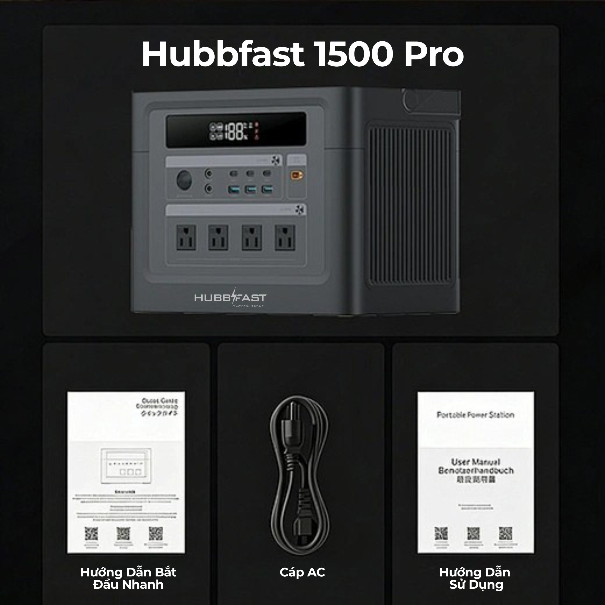 HUBBFAST 1500W - 1152Wh 5 HUBBFAST 1500W – 1152Wh - hình 5