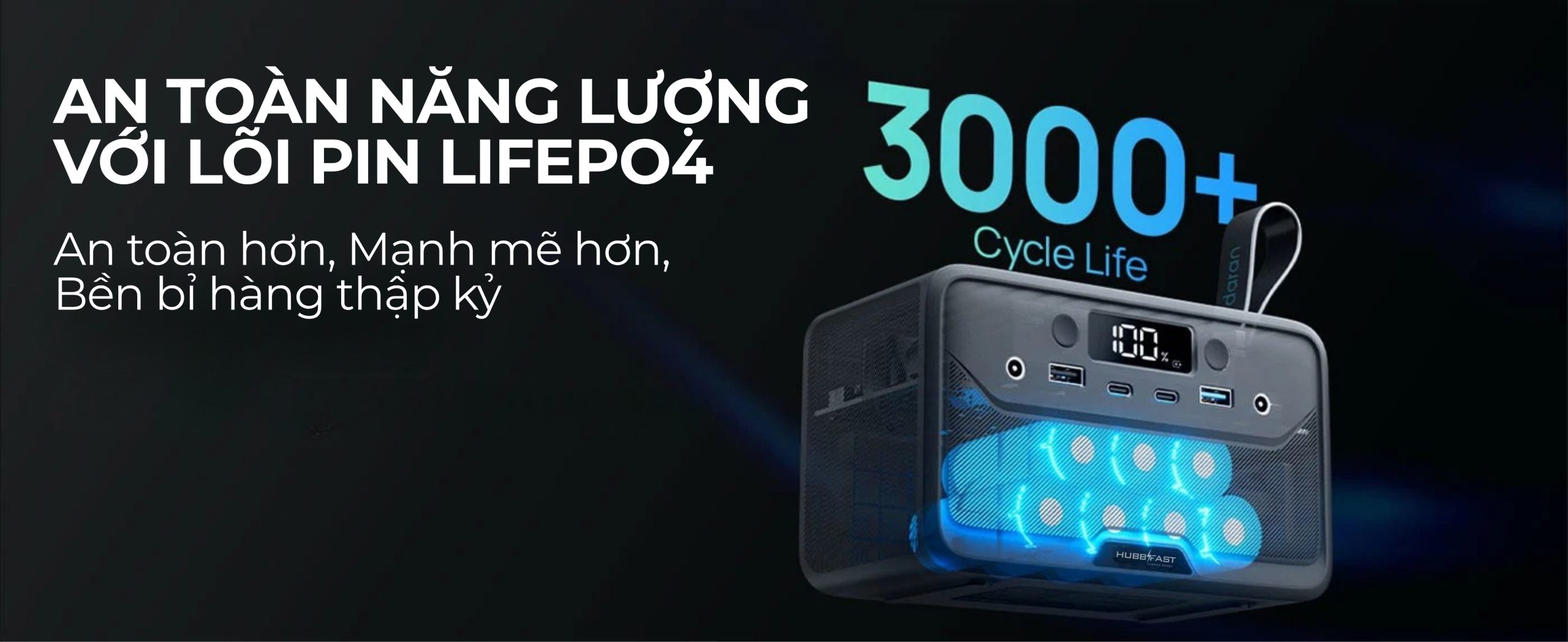 HUBBFAST R101 LITE 100W - 89.6Wh 10 hubbfast chat luong tieu chuan an toan 1.jpg 1 scaled