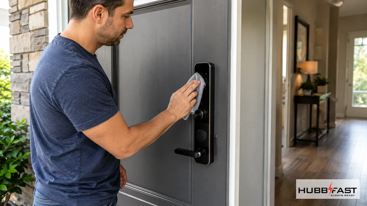 Bảo trì khóa cửa thông minh đúng cách - toàn cảnh thực tế | HubbFast Lock Edition – Pin kiềm Alkaline cho khóa thông minh