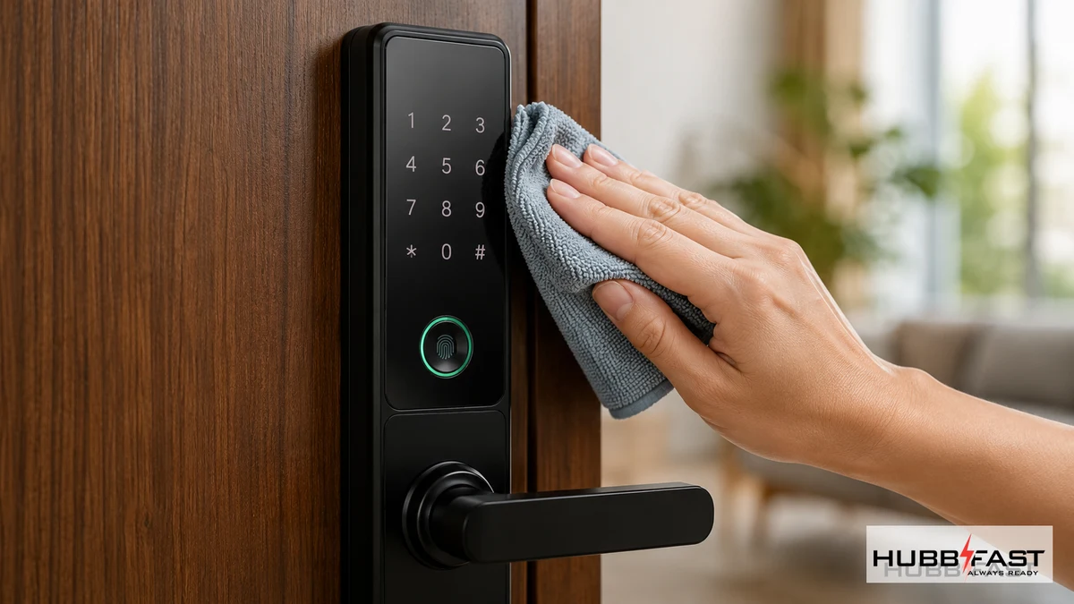 Thay pin cho khóa cửa thông minh Samsung SHP đúng cách | HubbFast Lock Edition – Pin kiềm Alkaline cho khóa thông minh