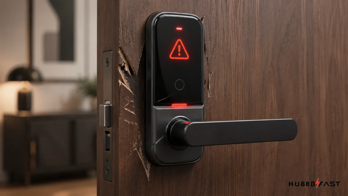 Khóa thông minh báo động khi bị tác động cạy phá | HubbFast Lock Edition – Pin kiềm Alkaline cho khóa thông minh