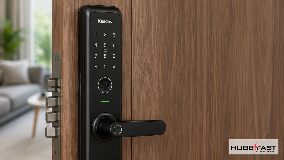 Nhật Ký 30 Ngày Dùng Pin Lock Edition Cho Khóa Kaadas K9 2 Khóa cửa thông minh Kaadas K9 màu đen lắp trên cửa