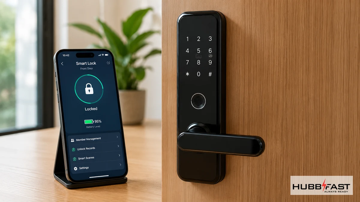 Nhật Ký 30 Ngày Dùng Pin Lock Edition Cho Khóa Kaadas K9 4 Ứng dụng khóa Kaadas hiển thị mức pin sau 30 ngày dùng pin Lock Edition