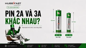 Pin 2A và 3A khác nhau thế nào - phân biệt AA AAA | HubbFast Premium – Pin kiềm Alkaline