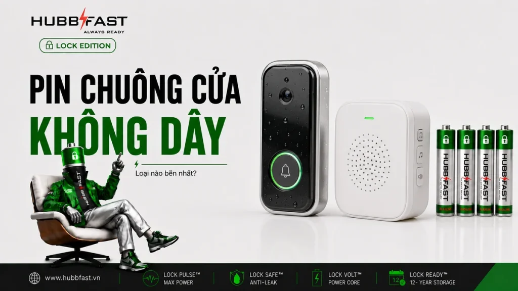 Pin Cho Chuông Cửa Không Dây: Loại Nào Bền Nhất? 1 Pin cho chuông cửa không dây - loại nào bền nhất | HubbFast Premium – Pin kiềm Alkaline