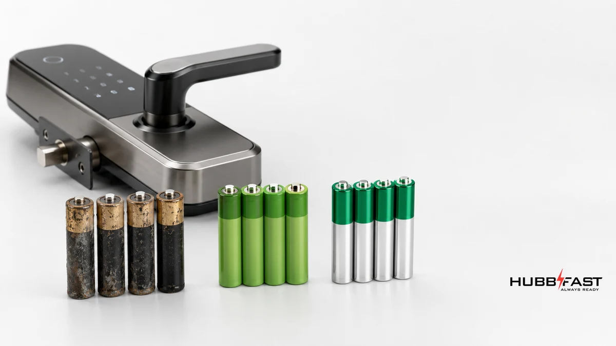 So sánh pin than, pin sạc và pin kiềm chuyên dụng cho khóa | HubbFast Lock Edition – Pin kiềm Alkaline cho khóa thông minh