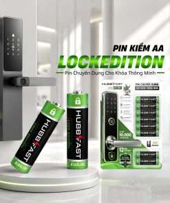 Pin AA Chuyên Dụng Cho Khóa Thông Minh (Vỉ 8 Viên) -  HubbFast Lock Edition