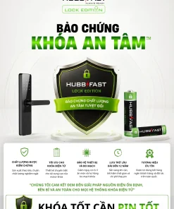 Bảo Chứng Khóa An Tâm hoàn tiền đến 10 triệu nếu pin chảy nước gây hỏng khóa | HubbFast Lock Edition – Pin kiềm Alkaline cho khóa thông minh