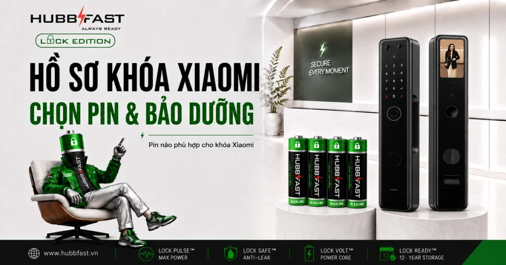 Hồ Sơ Khóa Xiaomi: Pin Nào Phù Hợp Và Cách Bảo Dưỡng Đúng 1 Hồ sơ khóa Xiaomi: chọn pin và bảo dưỡng với pin HubbFast Lock Edition