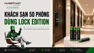Khách sạn 50 phòng dùng pin HubbFast Lock Edition cho khóa thông minh