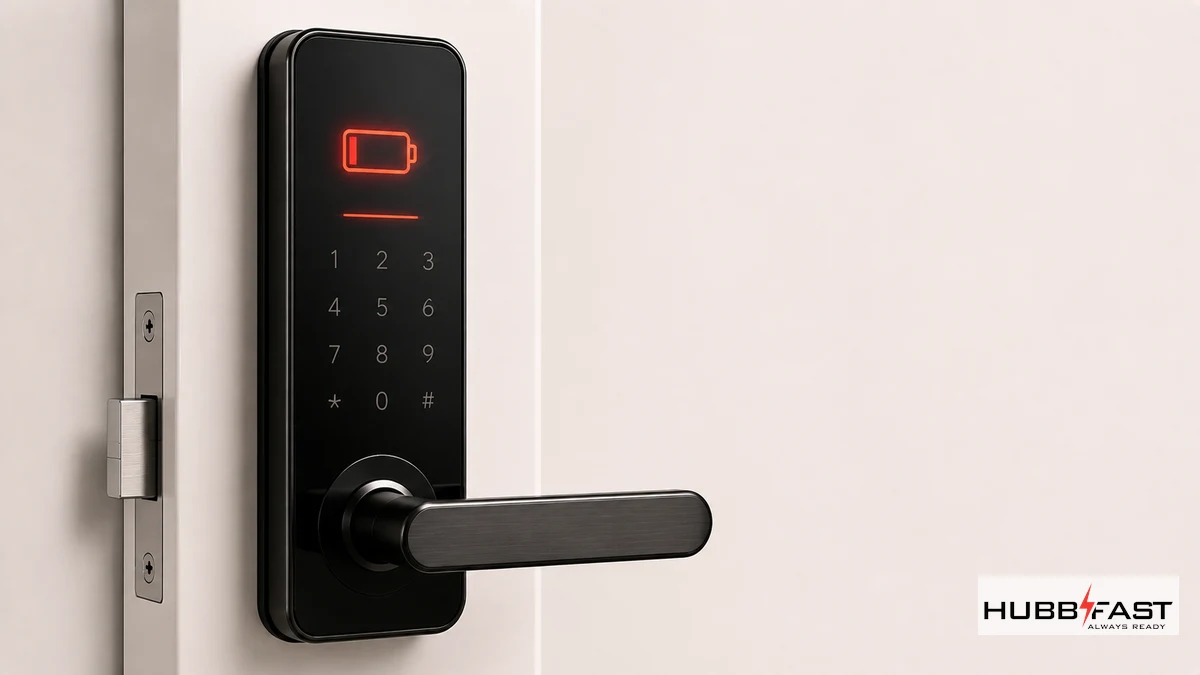 Khóa Sepox Báo Pin Yếu: Dấu Hiệu Nhận Biết Và Cách Xử Lý 2 Khóa Sepox hiển thị cảnh báo pin yếu bằng đèn báo | HubbFast Lock Edition – Pin kiềm Alkaline cho khóa thông minh
