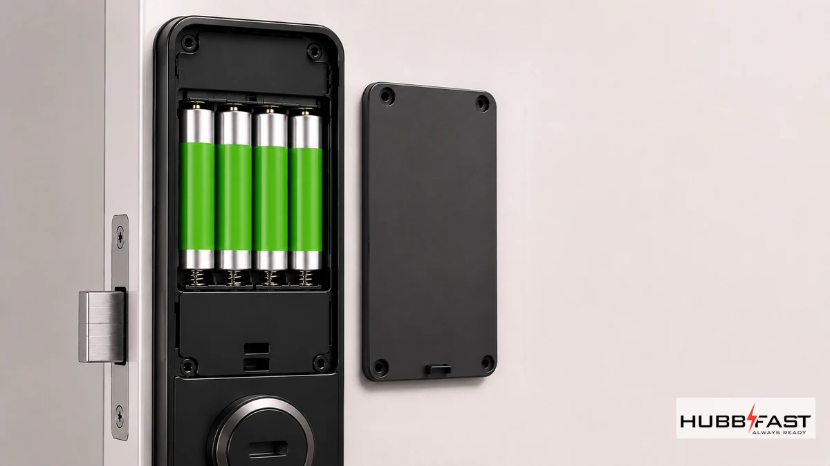 Lắp bộ pin kiềm AA chuyên dụng ổn định cho khóa EZVIZ | HubbFast Lock Edition – Pin kiềm Alkaline cho khóa thông minh