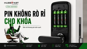 Pin không rò rỉ cho khóa - LockSafe pin HubbFast Lock Edition chống rò rỉ