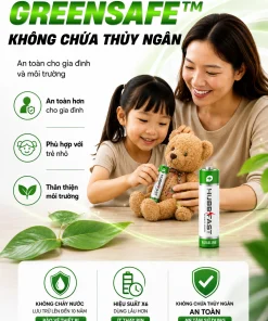 GREENSAFE an toàn không thủy ngân pin AA HubbFast Premium | HubbFast Premium – Pin kiềm Alkaline cao cấp