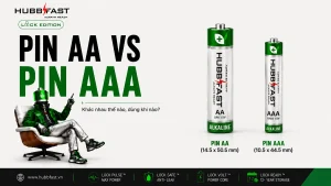 Pin AA vs pin AAA HubbFast Premium khac nhau kich thuoc chon dung loai