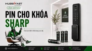Bia PIN CHO KHOA SHARP - Pin HubbFast Lock Edition cho khoa thong minh Sharp