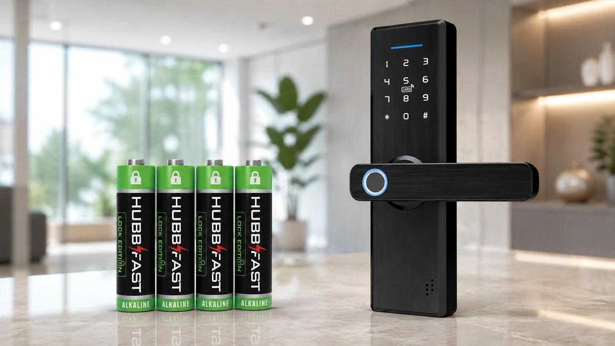 Khóa Tuya/Smart Life: Theo Dõi Và Cảnh Báo Pin Qua App 2 Pin HubbFast Lock Edition nap xanh den cho khoa thong minh Tuya