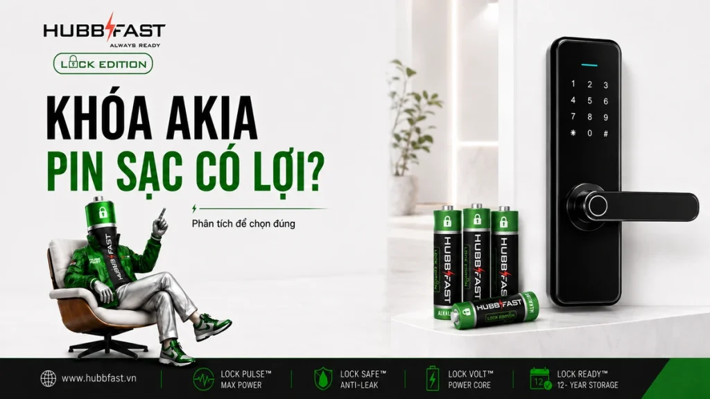 Pin cho khóa Akia HubbFast Lock Edition