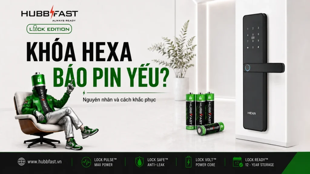 Pin cho khóa Hexa HubbFast Lock Edition