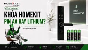 Pin cho khóa Homekit HubbFast Lock Edition