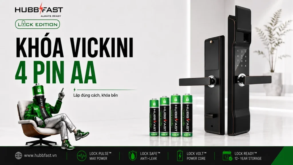 Pin cho khóa Vickini HubbFast Lock Edition