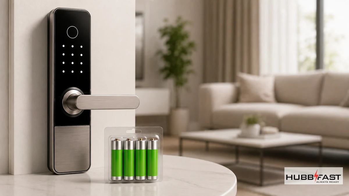 Bộ pin kiềm AA chuyên dụng cho khóa HomeKit trong nhà | HubbFast Lock Edition – Pin kiềm Alkaline cho khóa thông minh