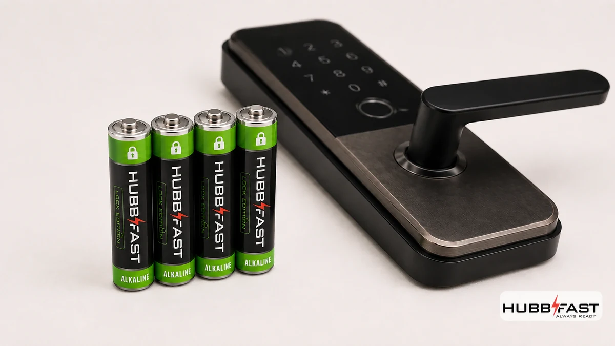 Pin kiềm HubbFast Lock Edition chính hãng chuyên dụng cho khóa thông minh