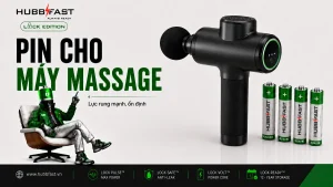 Pin HubbFast Premium cho máy massage lực rung mạnh ổn định