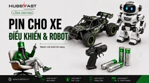 Ảnh bìa Pin AA cho xe điều khiển và robot đồ chơi | HubbFast Premium – Pin kiềm Alkaline