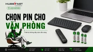 Ảnh bìa Chọn pin cho thiết bị văn phòng không dây | HubbFast Premium – Pin kiềm Alkaline