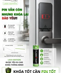 So sánh pin chuyên dụng cho khóa thông minh và pin thường về tải xung và nguy cơ rò rỉ | HubbFast Lock Edition – Pin kiềm Alkaline cho khóa thông minh