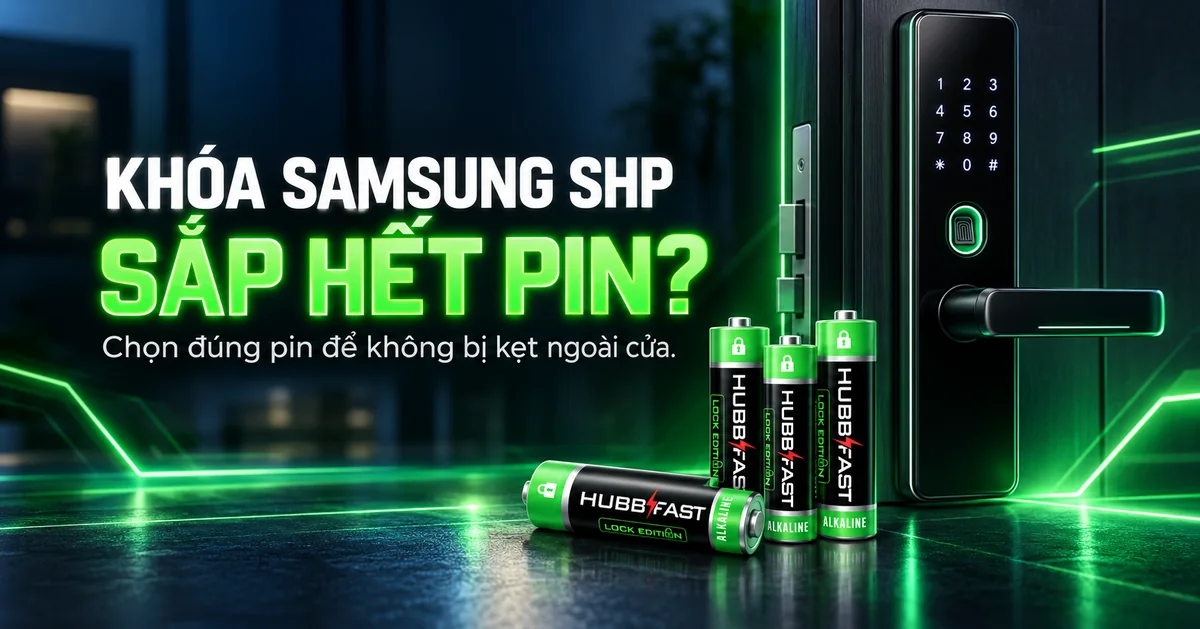 Pin cho khóa Samsung SHP - chọn loại chống rò rỉ, bền
