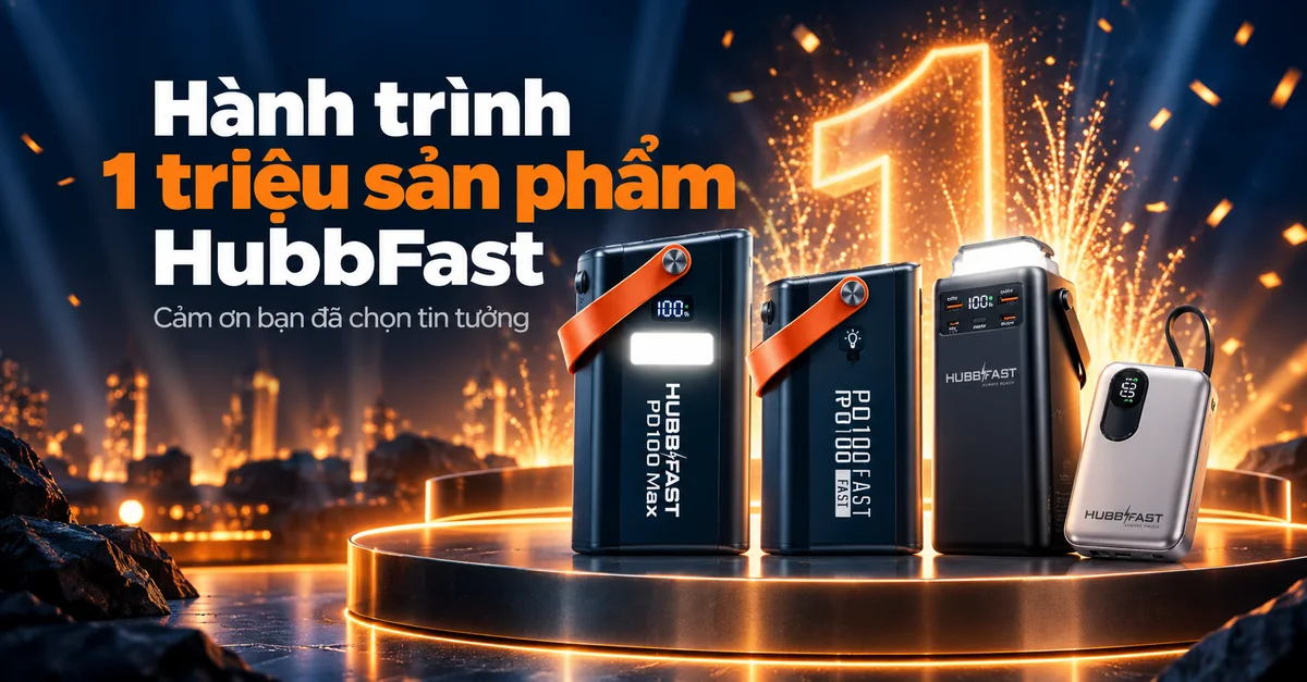 Hành trình 1 triệu sản phẩm HubbFast – Cảm ơn bạn đã chọn tin tưởng