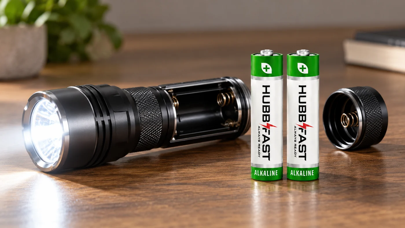 Pin AA HubbFast Premium cho đèn pin LED