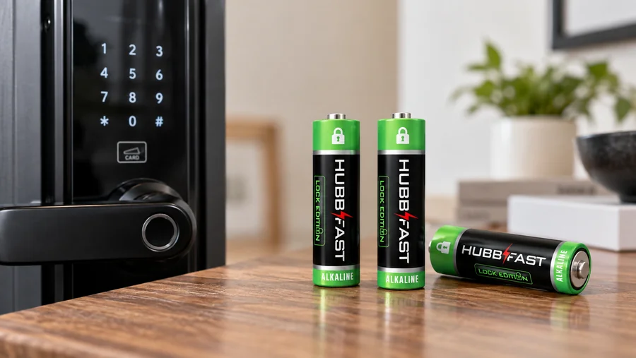 Pin AA HubbFast Lock Edition bền thời tiết cho khóa cửa thông minh