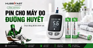 Pin cho máy đo đường huyết - pin kiềm HubbFast Premium
