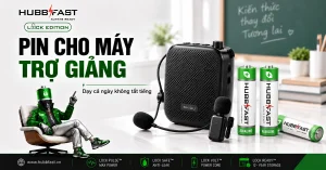 Pin AA cho máy trợ giảng của giáo viên - pin kiềm HubbFast Premium