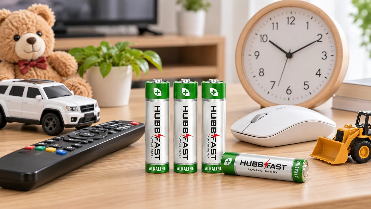 Pin AA/AAA HubbFast Premium dùng cho remote, chuột, đồng hồ và đồ chơi gia đình